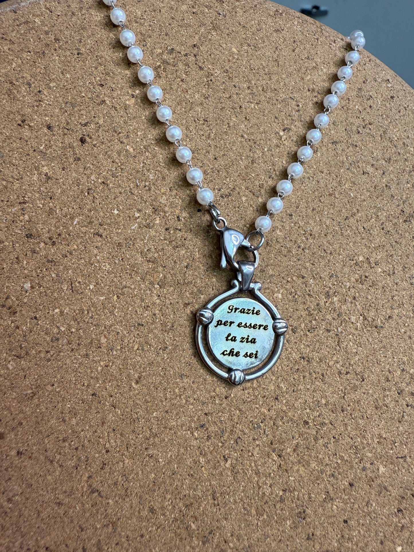 Collana incisione zia
