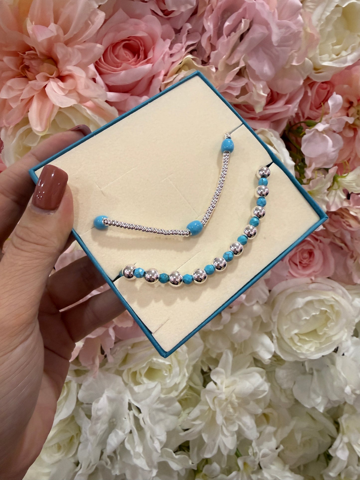 Set braccialetti turchesi