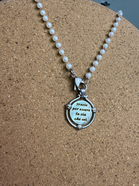 Collana incisione zia